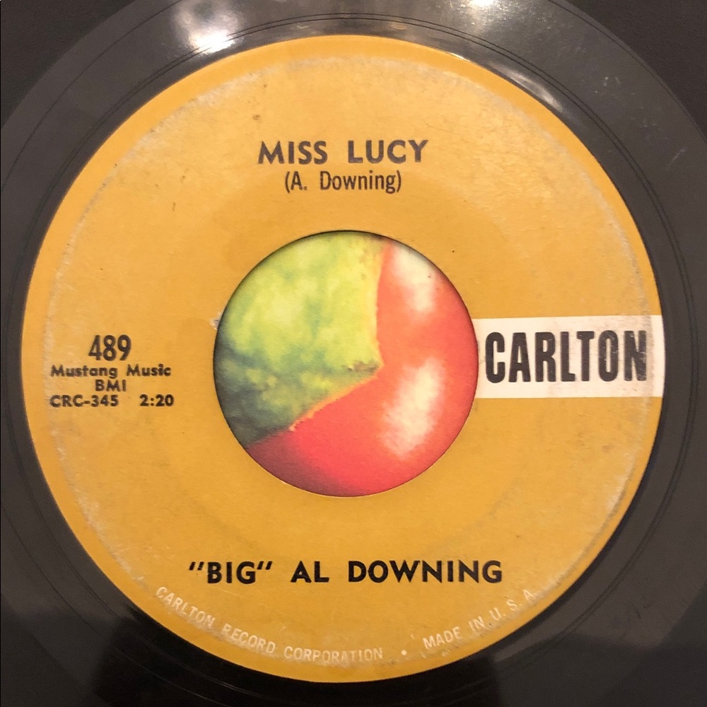 “Big” Al Downing Just Around The Corner/Miss Lucy Vinyl 45 Record ‘58